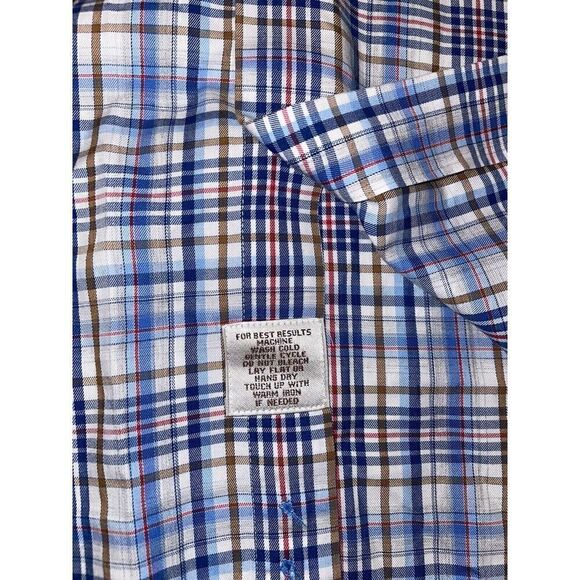 Peter Millar Button Down Up Shirt Long Sleeve Men’s Size XL Plaid 100% Cotton - Picture 7 of 7